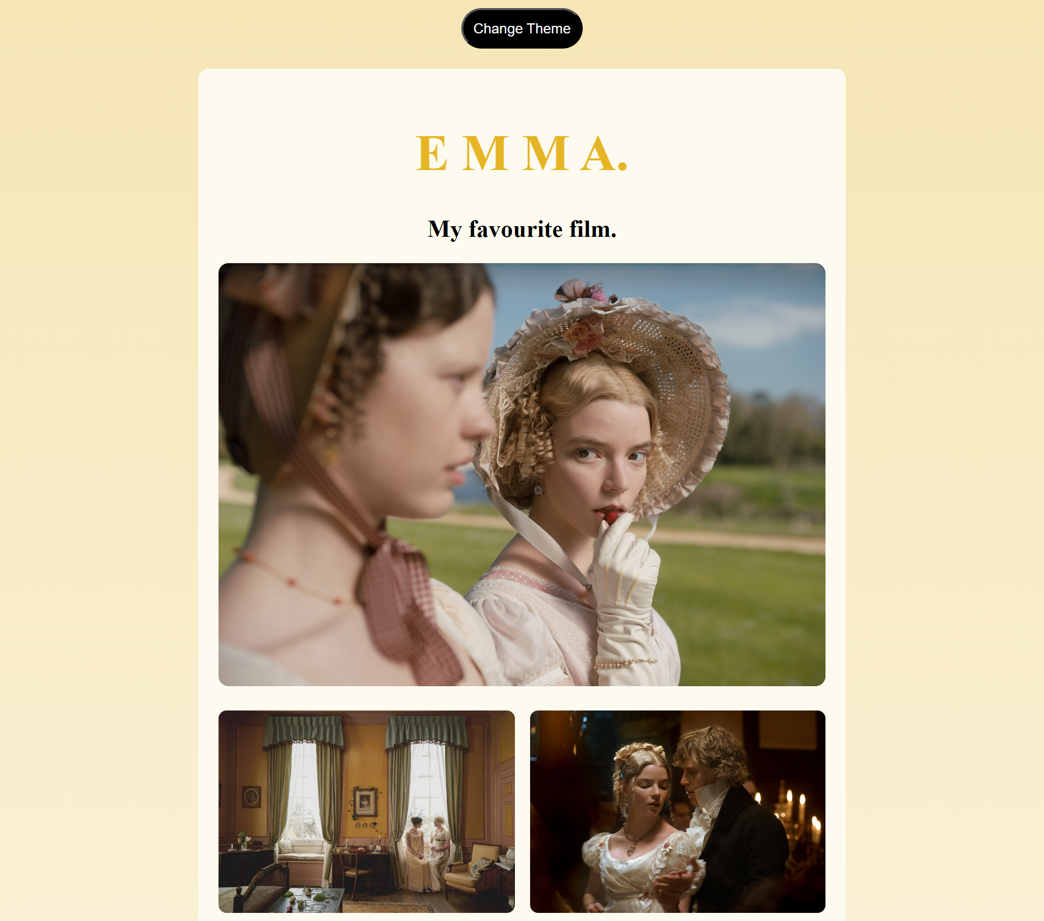 Emma. 2020 Project Preview